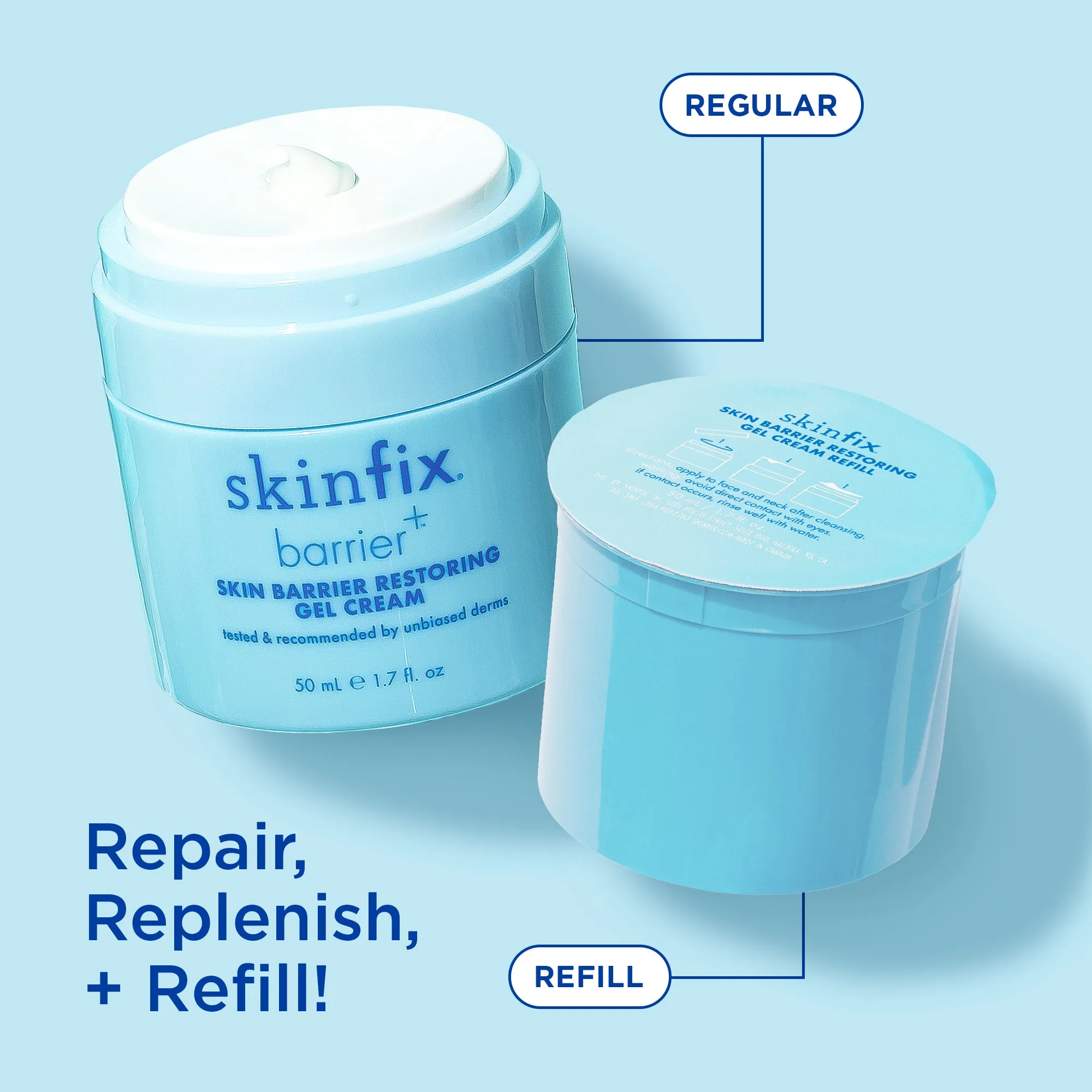 Barrier  Restoring Gel Cream Refillable Duo