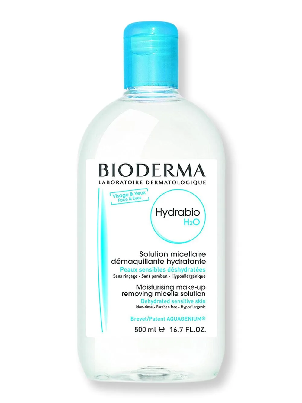 Bioderma Hydrabio H2O 16.9 fl oz 500 ml