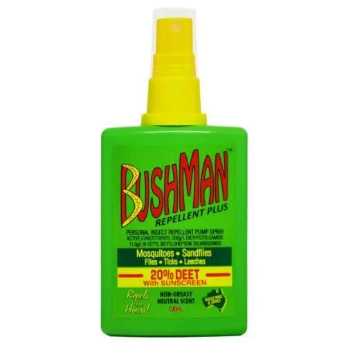 Bushman Plus Insect Repellent   Sunscreen Pump 100ml