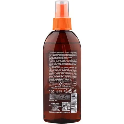 Delice Waterproof sunscreen oil for intense tanning with coconut and jojoba 150 ml Delice Solaire