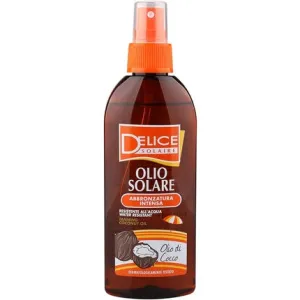 Delice Waterproof sunscreen oil for intense tanning with coconut and jojoba 150 ml Delice Solaire