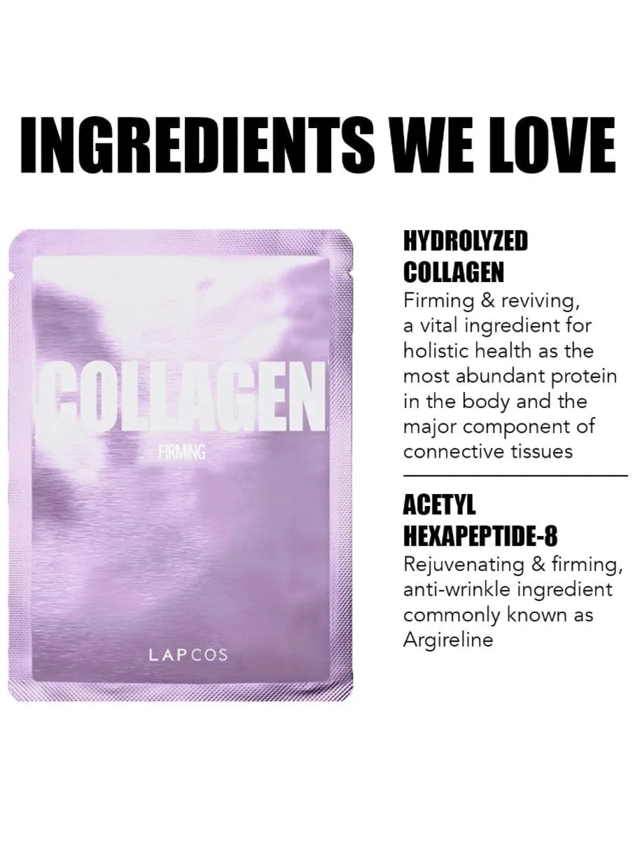 Facial collagen hydrate masks