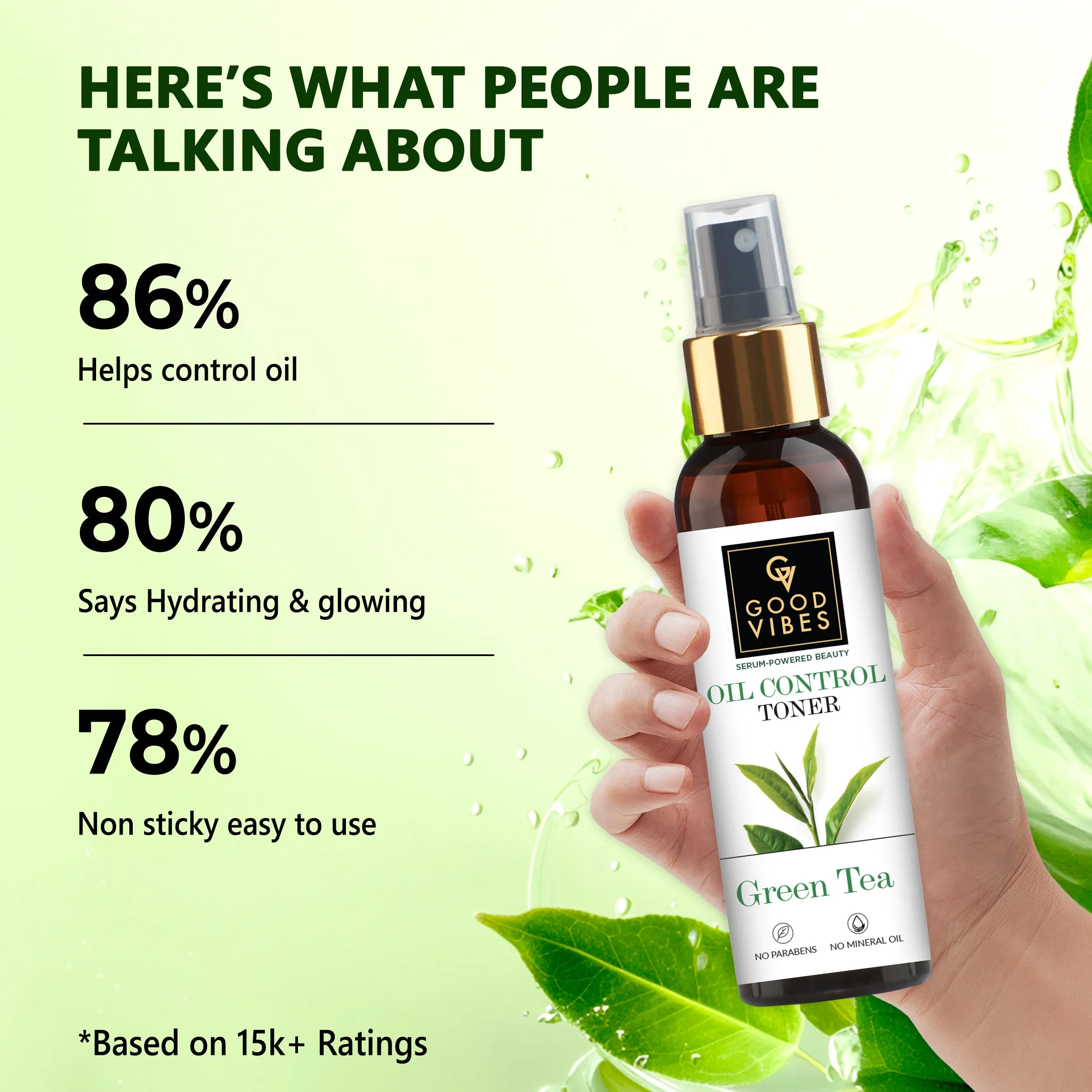 Green Tea Oil Control Toner with Power of Serum - 200ML