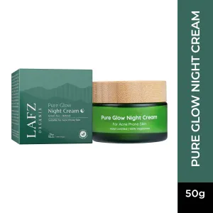 Lafz Organix Pure Glow Night Cream with Green Tea & Retinol