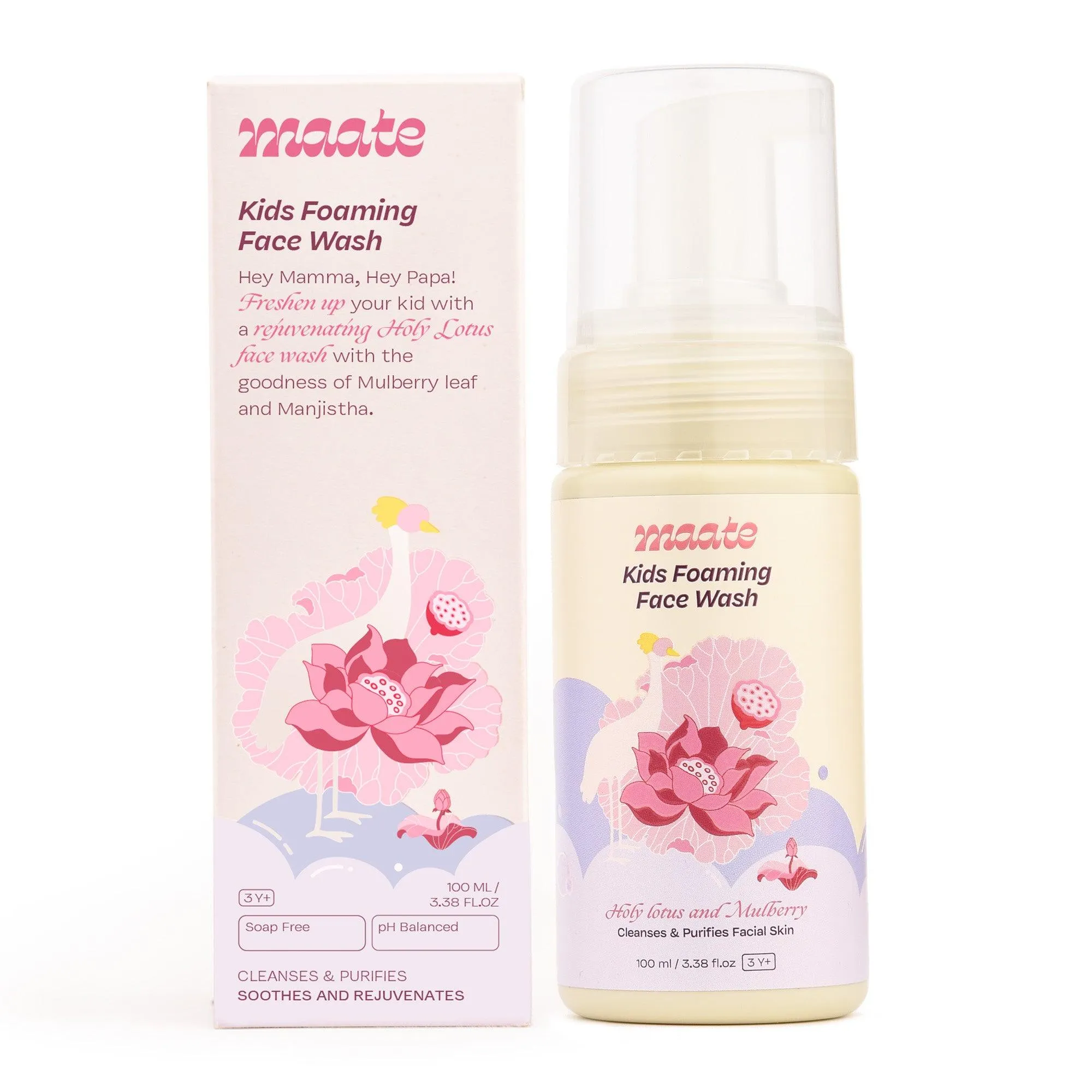 Maate Kids Foaming Face Wash - ph Balanced | Tear Free