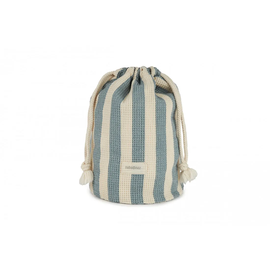 nobodinoz Portofino Waterproof Beach Pouch Blue Stripes