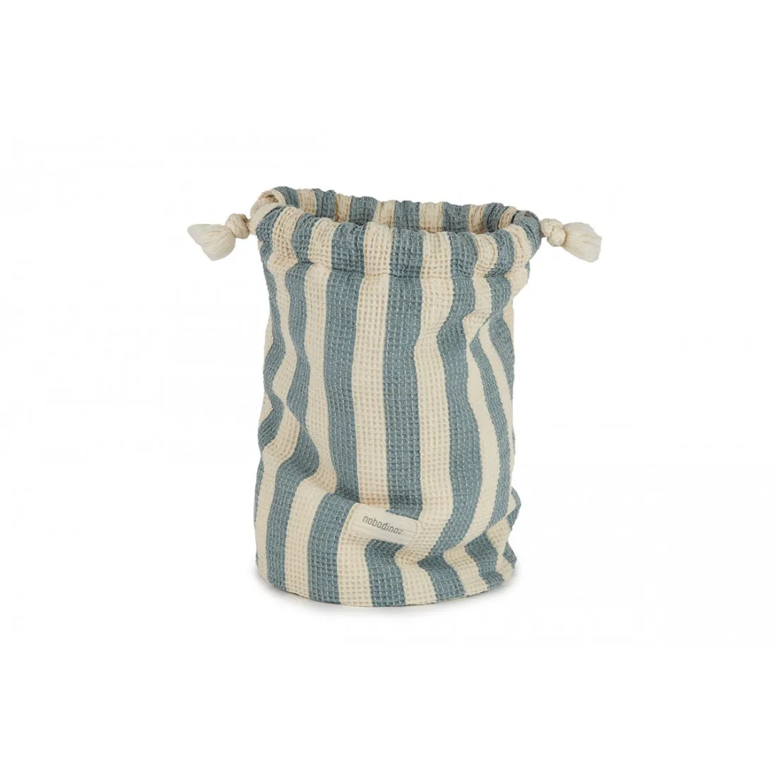 nobodinoz Portofino Waterproof Beach Pouch Blue Stripes