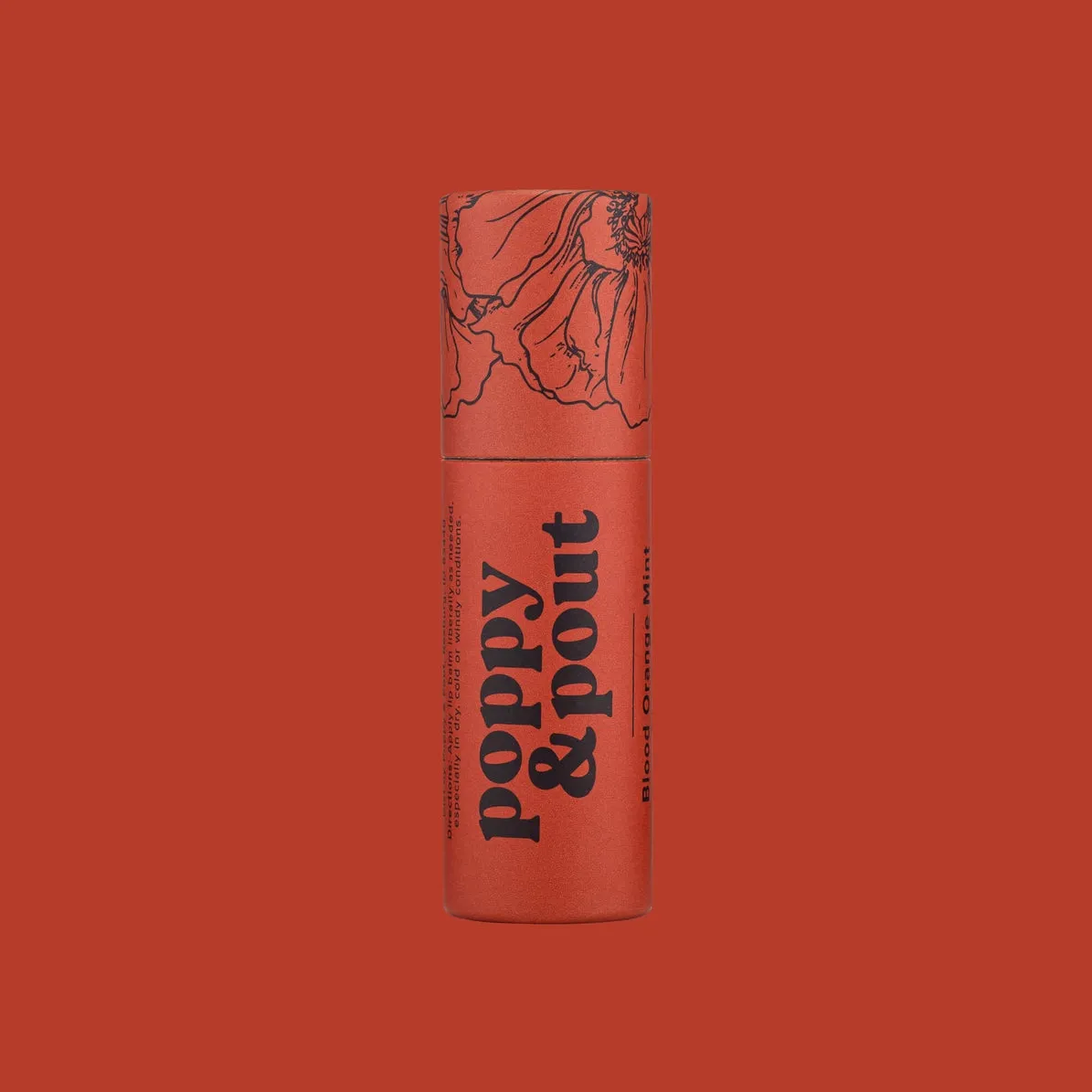 Poppy & Pout Lip Balm - Blood Orange Mint