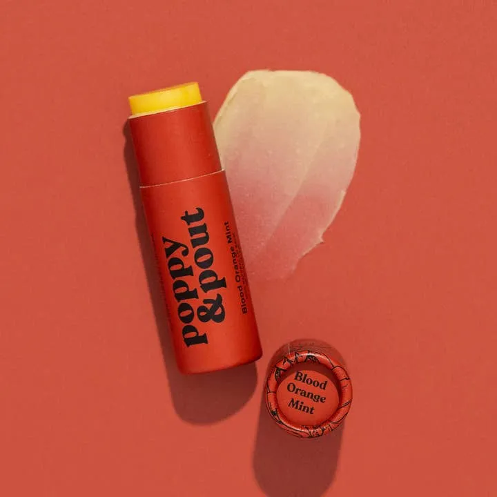 Poppy & Pout Lip Balm - Blood Orange Mint