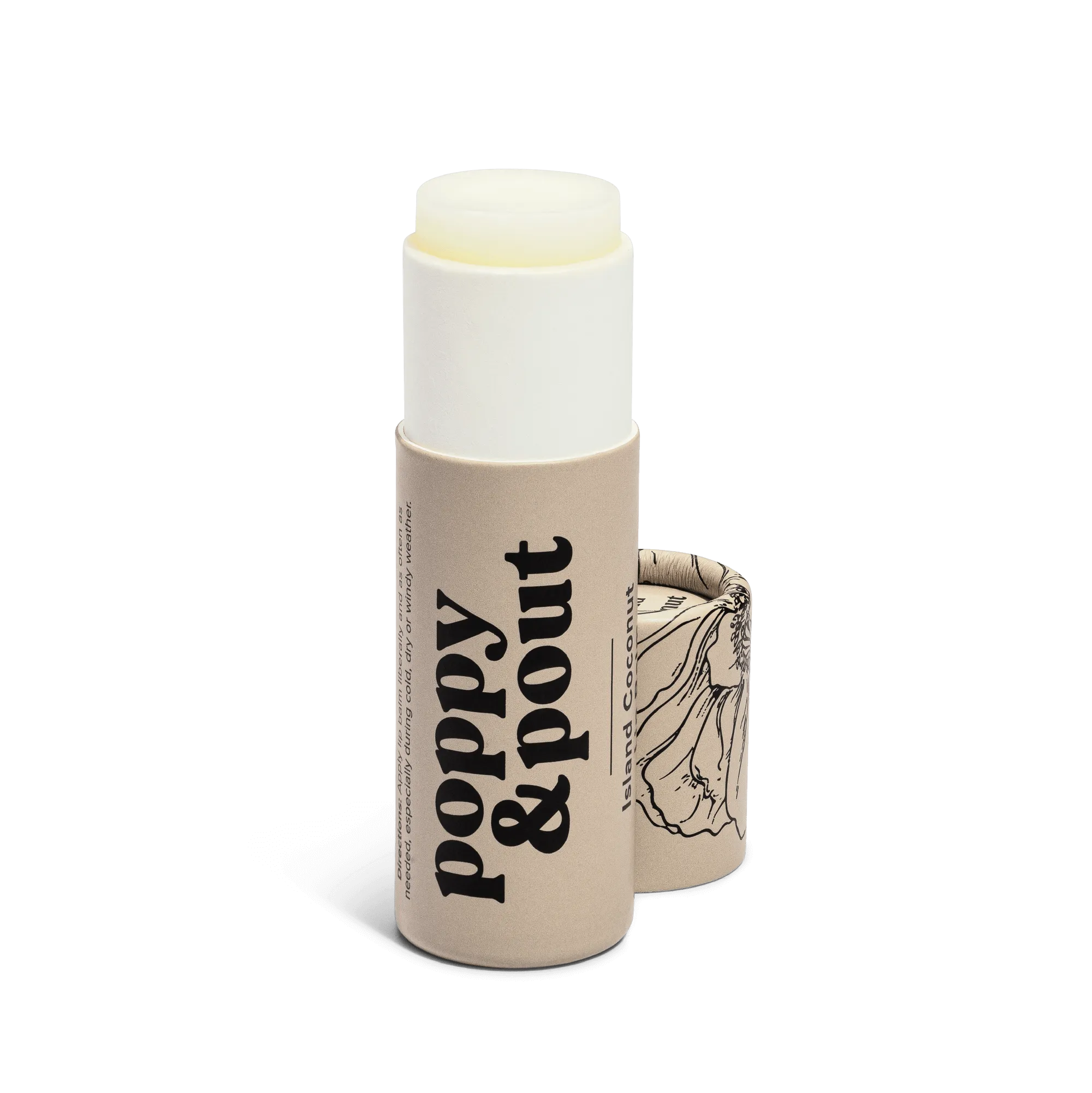 Poppy & Pout Lip Balm Island Coconut