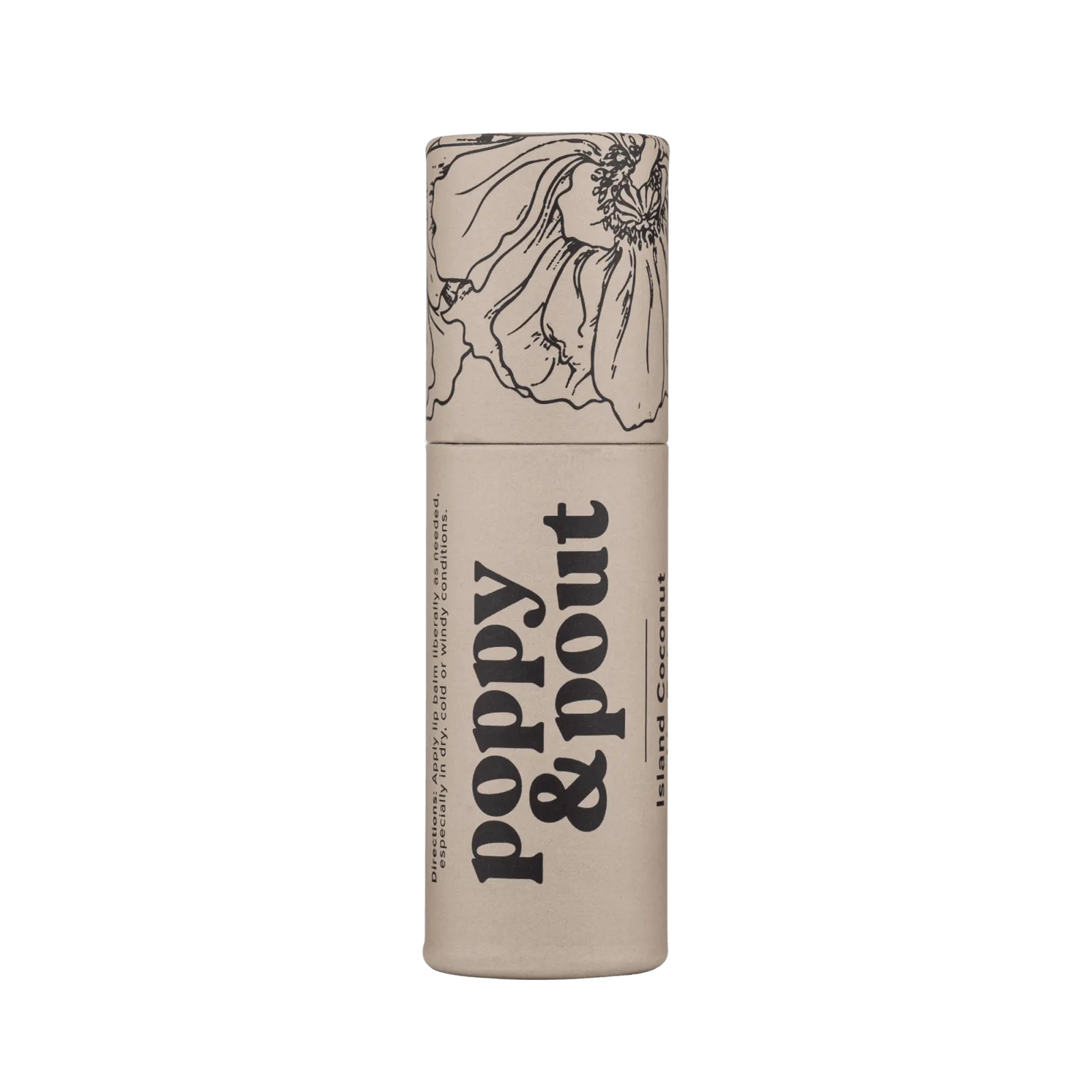 Poppy & Pout Lip Balm Island Coconut