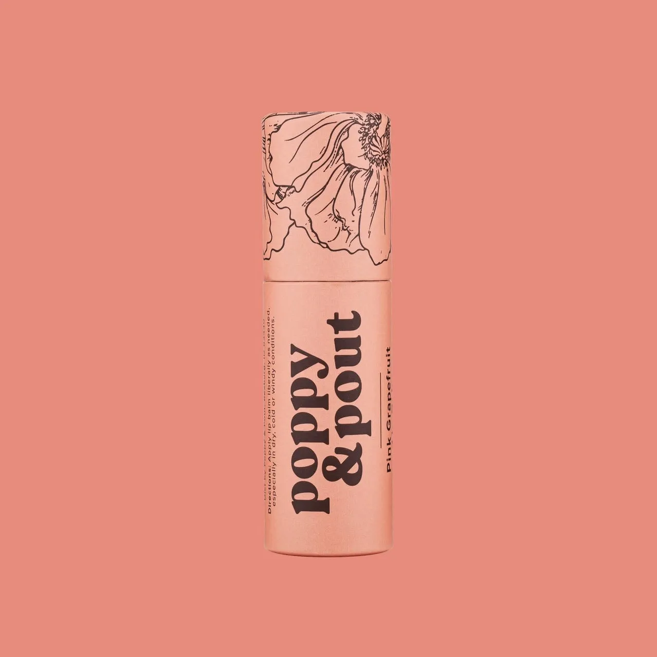 Poppy & Pout Pink Grapefruit Lip Balm