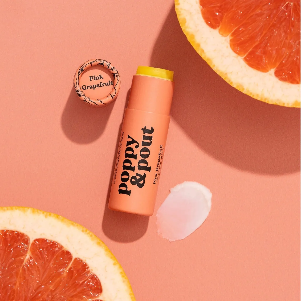 Poppy & Pout Pink Grapefruit Lip Balm