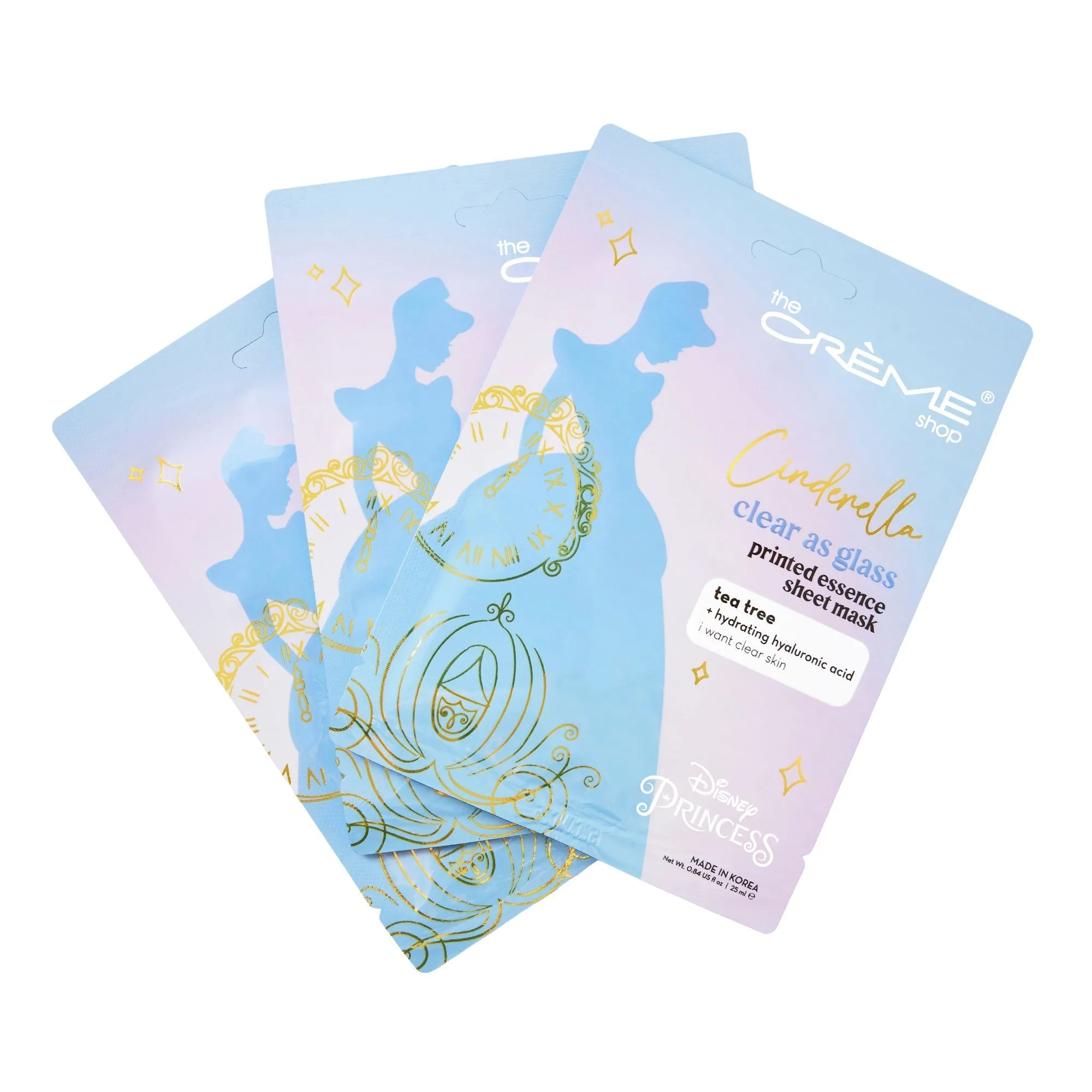 The Crème Shop x Disney - CINDERELLA Clear As Glass Printed Essence Sheet Mask