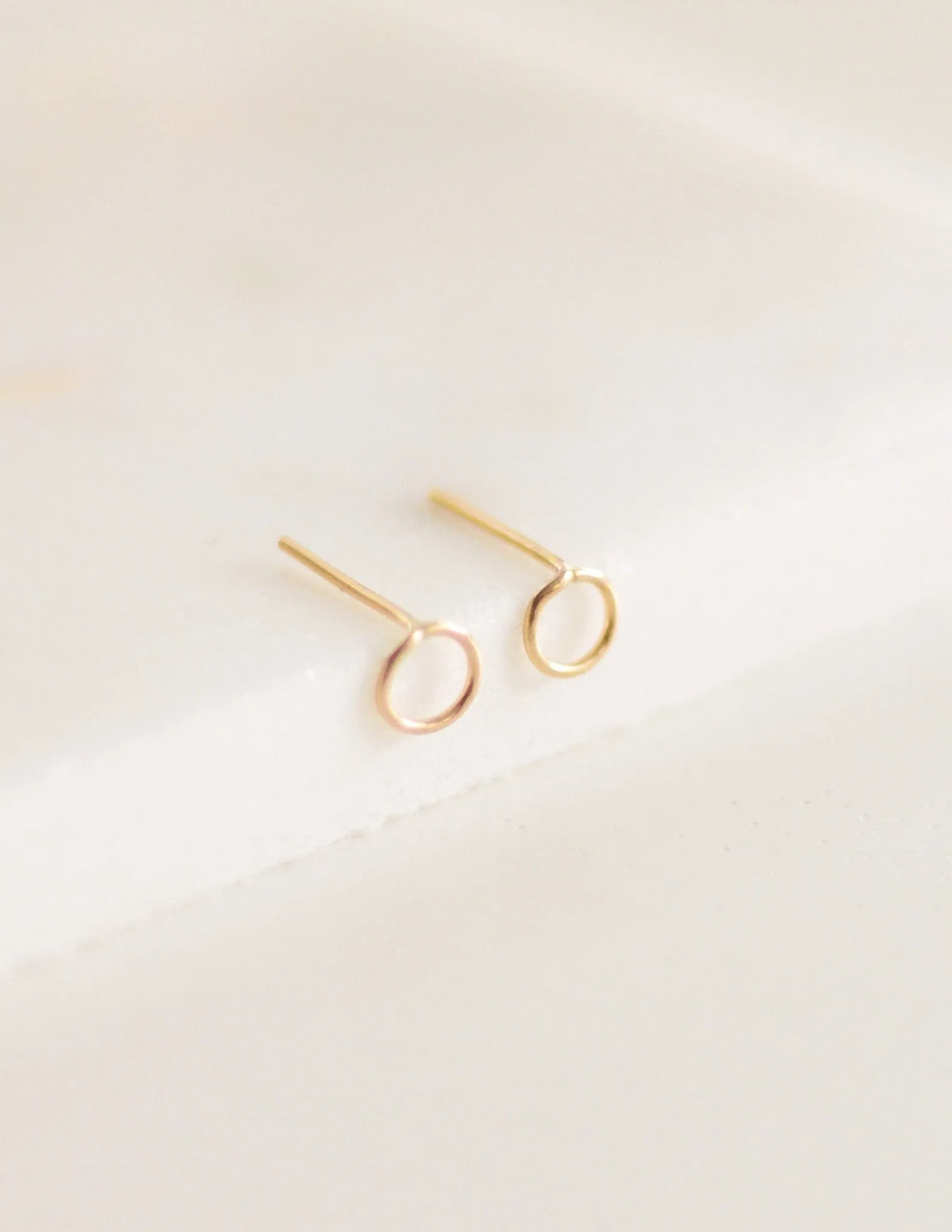 Tiny Circle Earrings