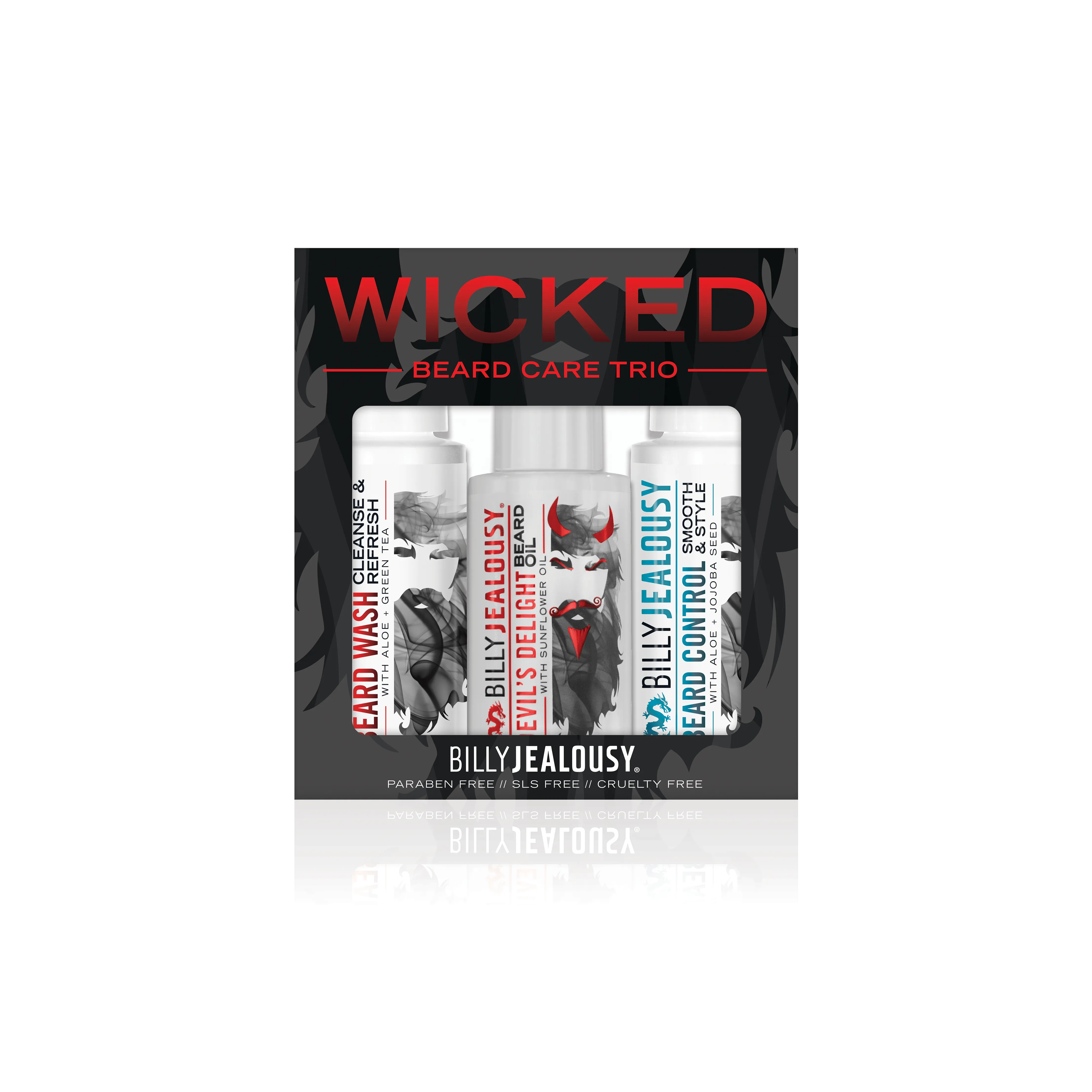 Wicked Beard Trio Kit - Warm Vanilla Scent